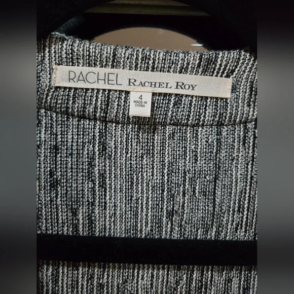 RACHEL Rachel Roy Black and Gray Women's Dress - Picture 3 of 4